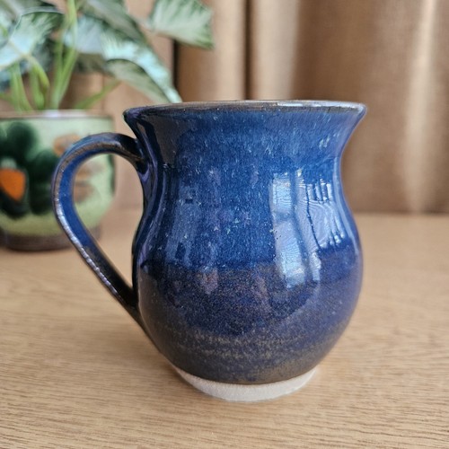 Blue Glazed Stoneware Mug Studio Pottery - Picture 3 of 6