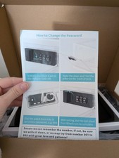 FYUS 6808W Clear Acrylic Security Lock Box