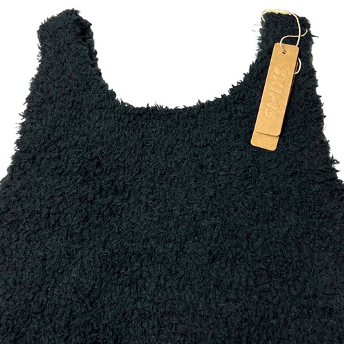 SKIMS Cozy Knit Tank Top Onyx Girls 6/7 - Picture 4 of 11