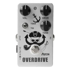 AZOR Pedal CP-76 Overdrive Guitar Effect Pedals TS808 or TS9 Switch All Metal