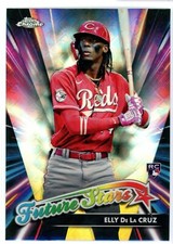 2024 Topps Chrome ELLY DE LA CRUZ Future Stars Logofractor Refractor RC Reds
