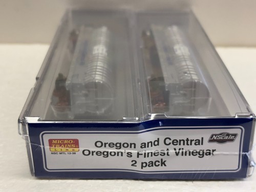 N Scale Micro Trains Special Run 12-38 Oregon & Central RR Vinegar 2-Pack - Picture 2 of 3