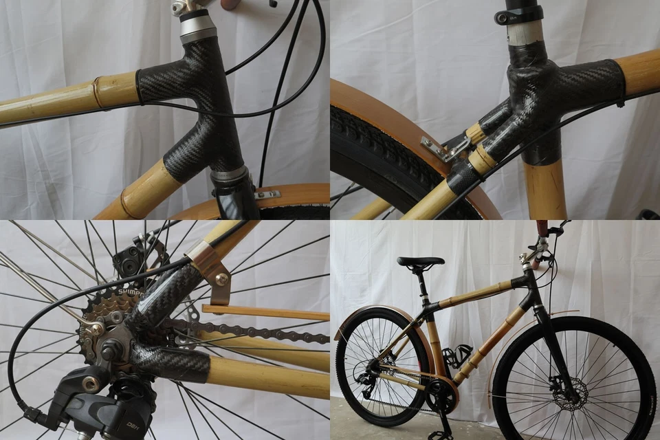 Cuadro de bicicleta de bambú - construido a medida Foto 2 de 4