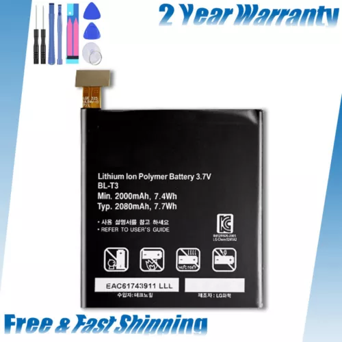 Li-Polymer Battery for LG EAC61798901 Optimus Sketch EAC61798903 BL-T3 P895 BLT3