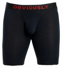 Obviously Mens FreeMan AnatoFREE Boxer Brief 9inch Leg - Black