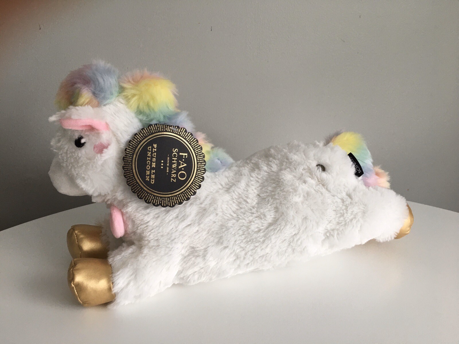 white stuffed unicorn
