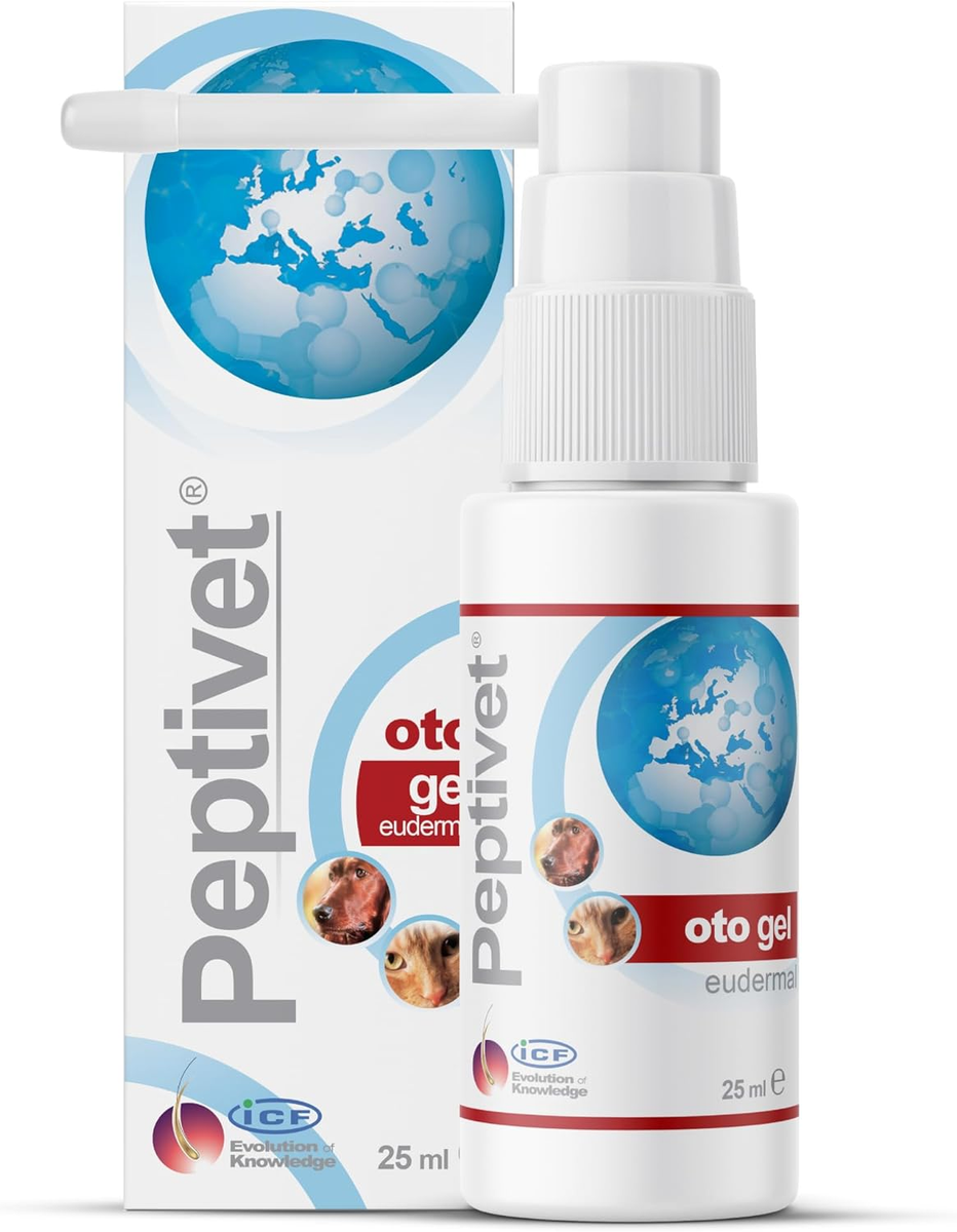 Peptivet OTO Gel Ear Cleaner Gel for Dogs Cats- Antibacterial