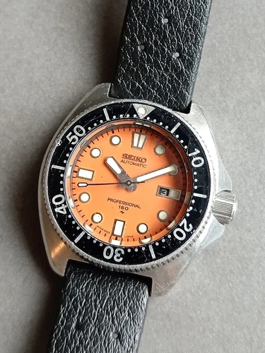 Seiko Diver 2205-0760 150m Hi Beat Orange Boy Size Vintage 1977