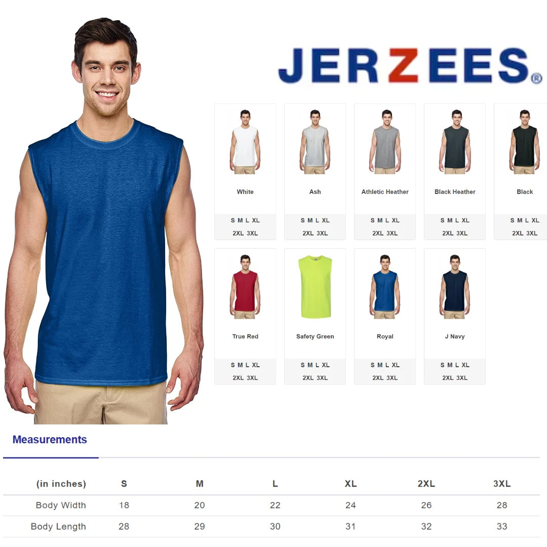 Jerzees 29SR Men's Sleeveless Shooter T-Shirt
Opens in a new window or tab
