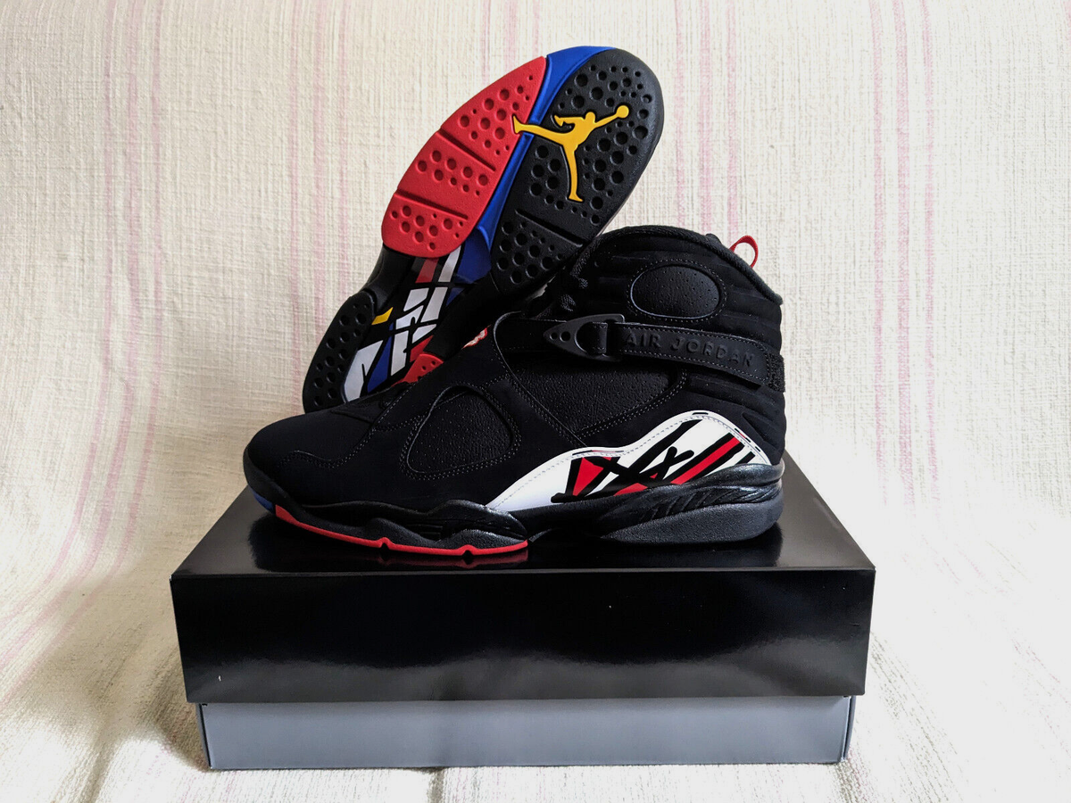 Nke Air Jordan 8 Retro Playoff 2023 Black Red White Blue