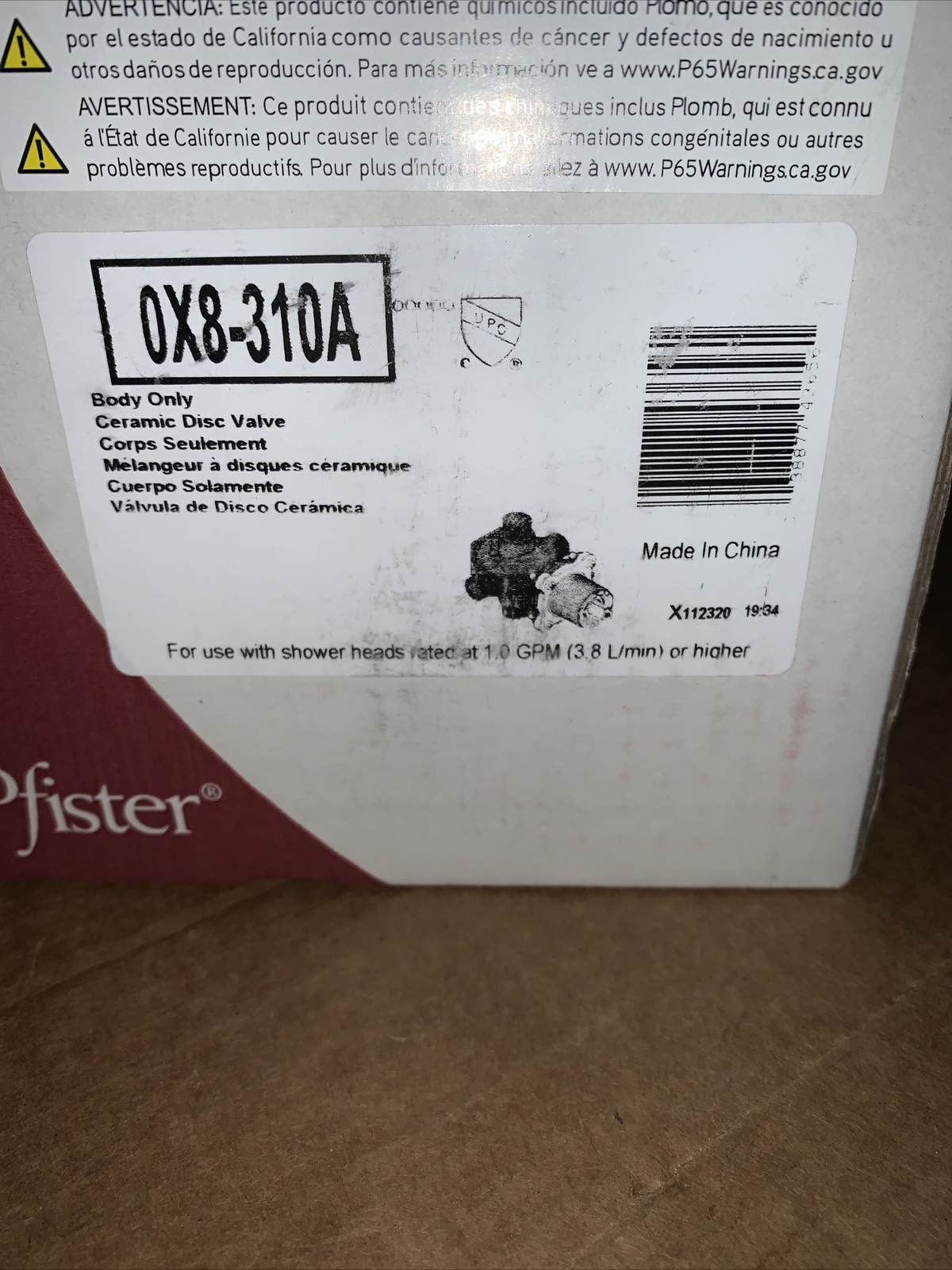 Pfister 0x8 Series Tub And Shower Rough In Valve For Sale Online Ebay