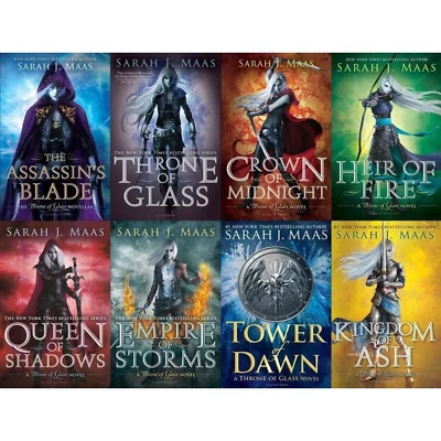 Throne of Glass by Sarah J Maas Paperback Eng Fantasy (Book 1-8) Reprint Edition