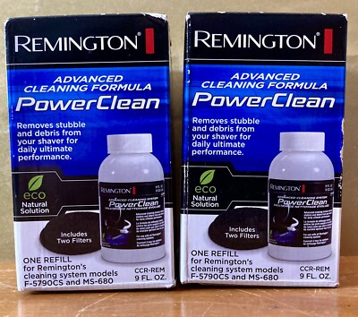 Lot Of 2 Remington Advanced Cleaning Formula Power Clean 9 oz