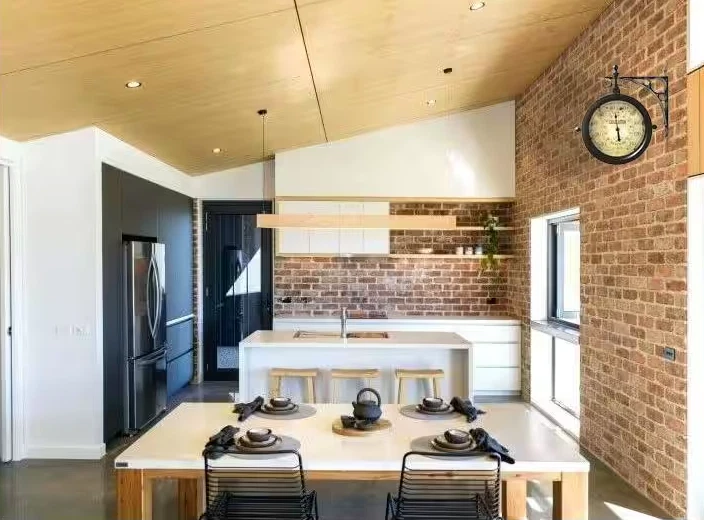 Wall Clock Round Charleston Outdoor Beige Face Glass Cover Quartz Thermometer - Image 4 of 4