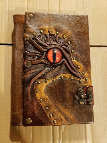 Handmade Leather Notebook Spellbook Journal Grimoire Necronomicon Dead Evil - Picture 66 of 76