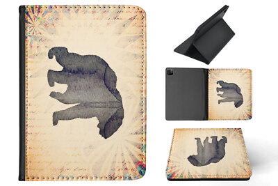 CASE COVER FOR APPLE IPAD|POLAR BEAR WATERCOLOR ART