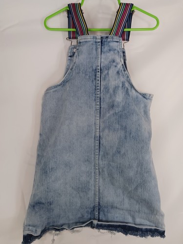 Vintage Jordache jean denim overalls Skirt Size 6 - 6X - Picture 2 of 3