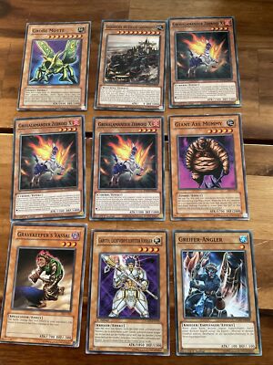Yu-Gi-Oh! 9 Commons DB2-DE043 PGD-023 PGD-063 EXFO-DE029 +6 vers. Editionen