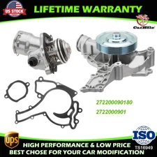 Water Pump W/ Gasket & Thermostat w/ Housing for Mercedes Benz SLK350 E350 3.5L