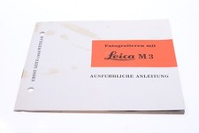   LEICA M M3 CAMERA ORIGINAL INSTRUCTIONS MANUAL GERMAN 136-2