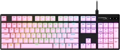 HyperX PBT Keycaps Full 104 Key Set, Double Shot PBT Material English (US), Pink