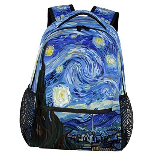 Backpacks for Girls Kids Boys, Casual Lightweight School Bags Starry Night