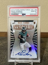 2019 Passing the Torch Apprentice Ink /99 Miles Sanders Rookie Auto PSA 10 POP 2