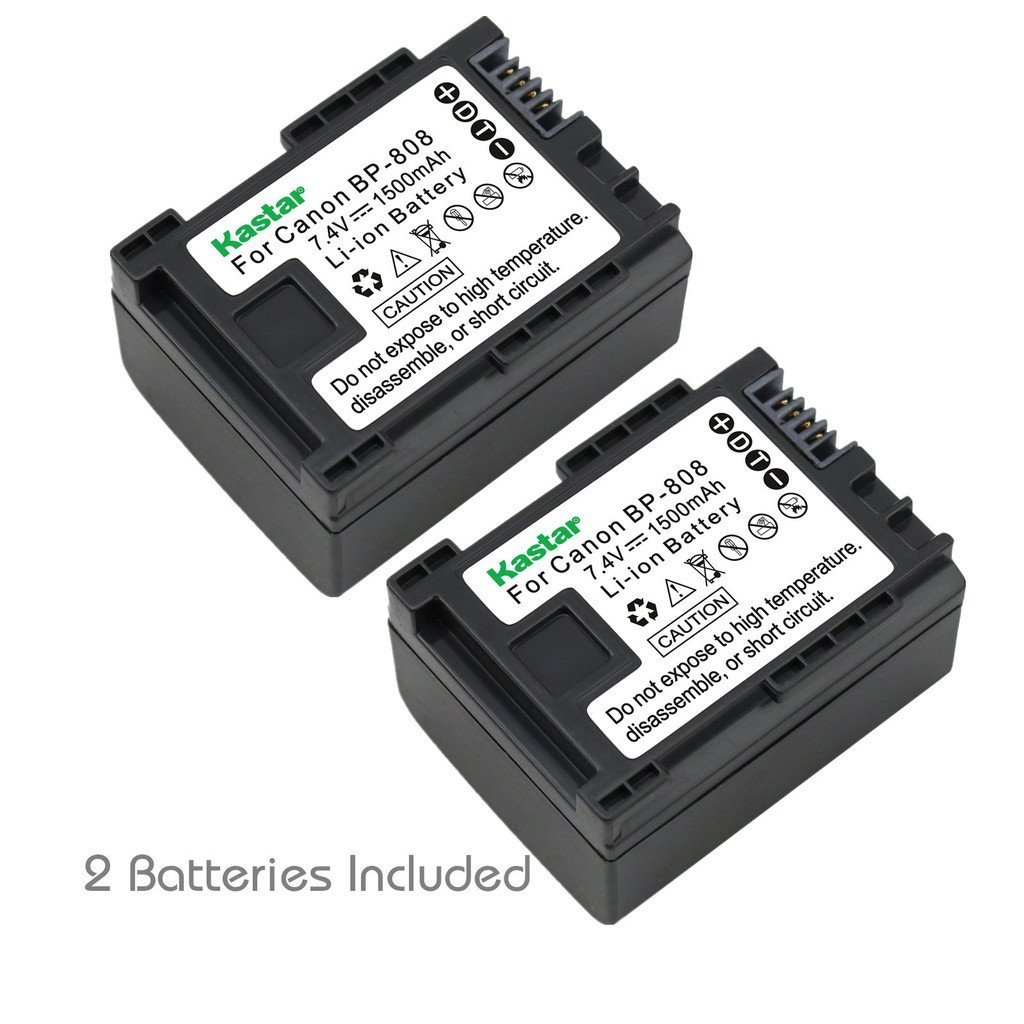 Kastar 2200mAh Li-Ion Replacement Battery For Canon BP-819, BP-807, BP-809, BP-827 & Vixia Camcorders