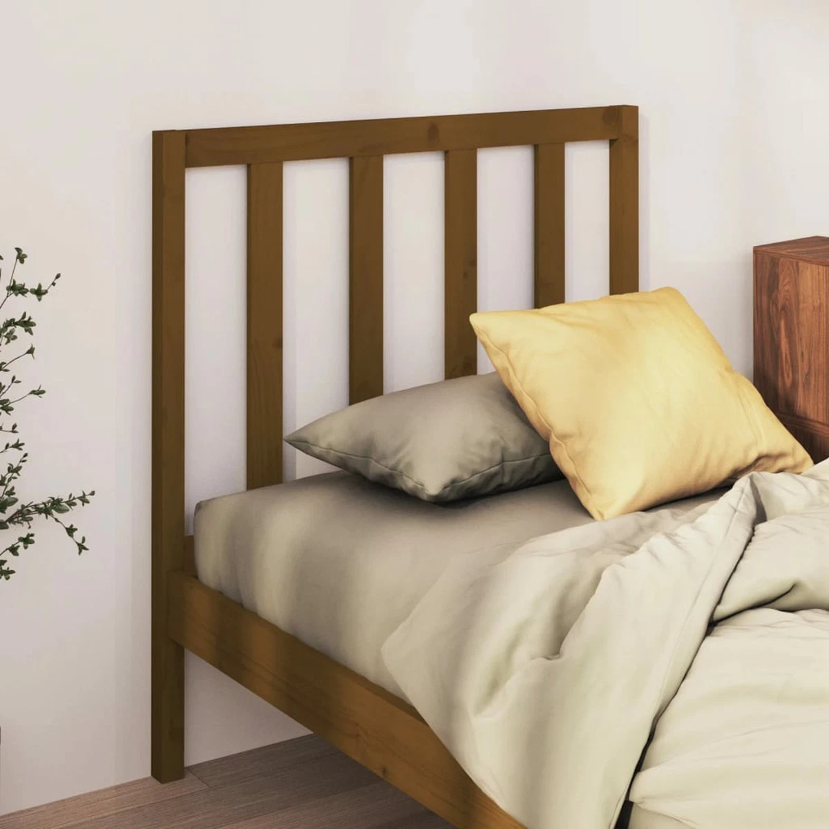 Brown bed headboard deals