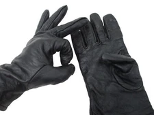 USGI MILITARY BLACK LEATHER DRESS UNIFORM GLOVES ASUs LEATHER/WOOL ARMY GLOVES