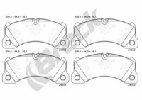 Breck BremsbeläGe Bremsbelegsatz Vorne FüR Porsche Cayenne Panamera VW Touareg