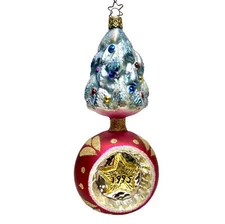 Vintage Old World Ornament Christmas Tree Ball Drop 1995 Star Germany