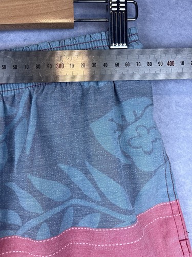 Quicksilver Board Shorts Pink Blue Leaf Pocket Straight Beach Summer Men Size M - Picture 3 of 9