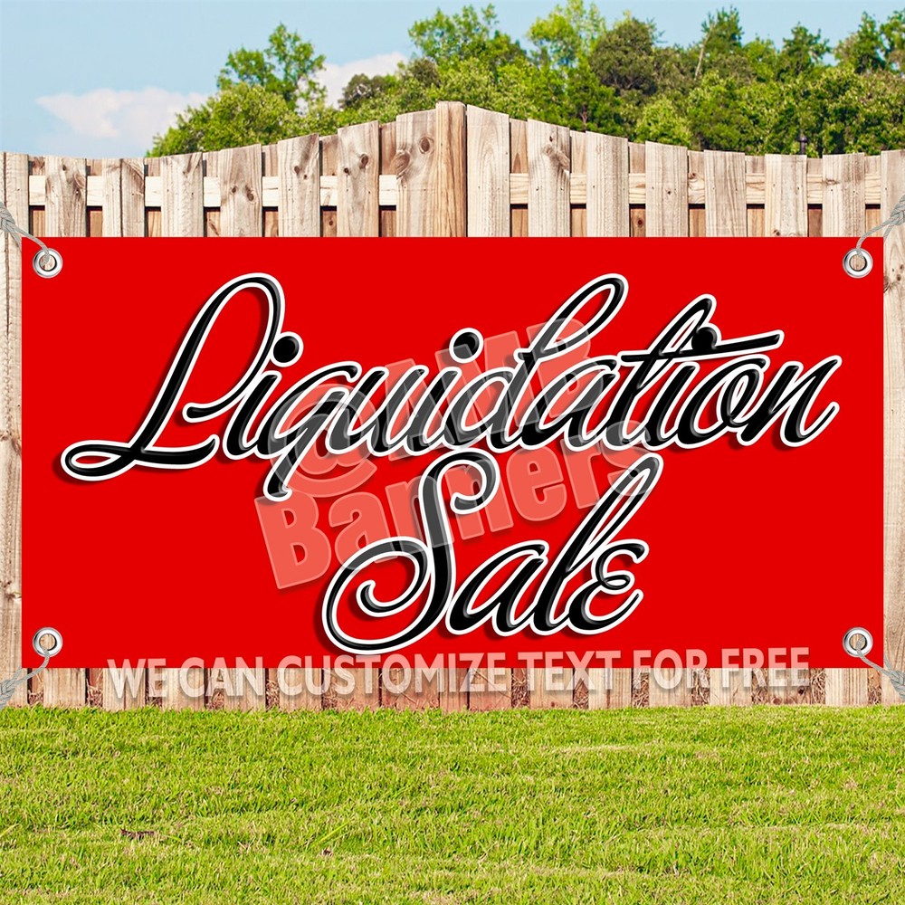 Vinyl Banner Multiple Sizes Liquidation Sale Promotion Business Business Outdoor