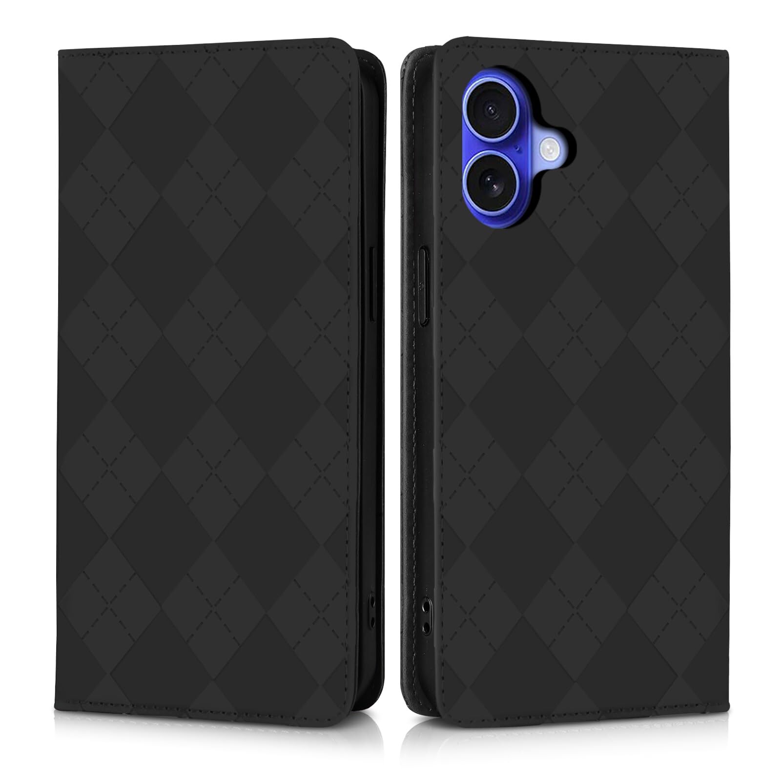 Succtopy for iPhone 16 Plus Case Notebook Type Popular Shockproof PU Leathe 184