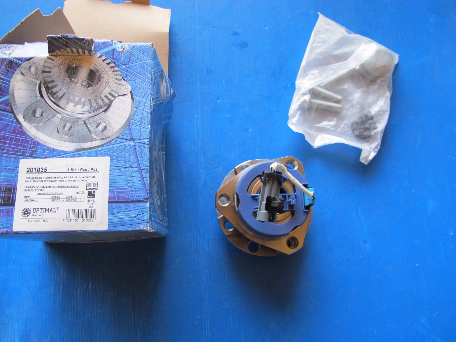 Roulement de roue avant Optimal anti-bruit pour Opel Zafira Astra G ABS