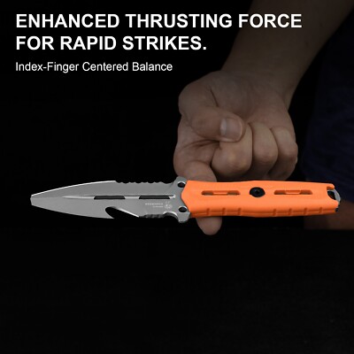 龍1 Kizer Norcross Fixed Blade Orange G10 Handle Nitro-V Spear