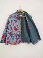 Kimono, jacket & coats women wear gift for her kantha short kimono indigo color,