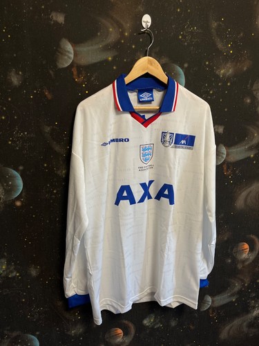 England FA Cup Umbro 1998/1999 Soccer Long Sleeve Shirt Jersey Football Size XL - Picture 3 of 20