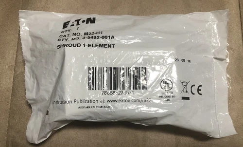 FACTORY SEALED - Eaton M22-H1 Shroud - Push Button Dust Cover