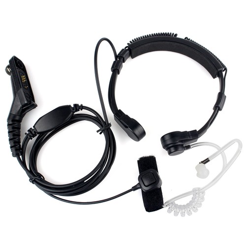 New Finger PTT Throat MIC Covert Earpiece Headset for Motorola XIR P8268 P8260 - Zdjęcie 1 z 4