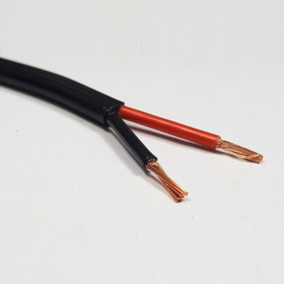 2,0 mm² Doppelader Thinwall Kabel rot/schwarz zwei 2-adrig 25 Ampere Leitung 100 Meter Rolle