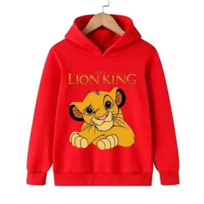 Kinder König der Löwen Hoodie Kapuzen Pullover Sweatshirt Gr. 116 bis 134