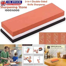 Sharpening Stone Knife Sharpener Grinding Whetstone Grit 1000/6000 Water Stones