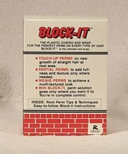 BLOCK-IT Plastic Coated End Wrap Papers For Root & Previously Permed Hair 3"x4" 