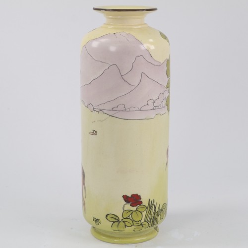 Vaso psiche ceramica Beardmore Art Nouveau Margaret Thompson h25 cm circa 1900 - Foto 4 di 9