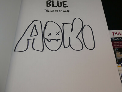 Steve Aoki Hand Signed 1st Edition HB Book Blue The Color Of Noise