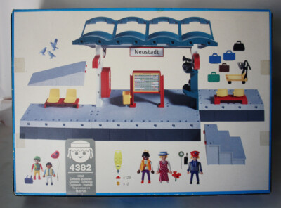 VINTAGE 1997 PLAYMOBIL 4382 NEUSTADT TRAIN STATION RAILWAY VINTAGE 1997 PLAYMOBIL 4382 NEUSTADT TRAIN STATION RAILWAY