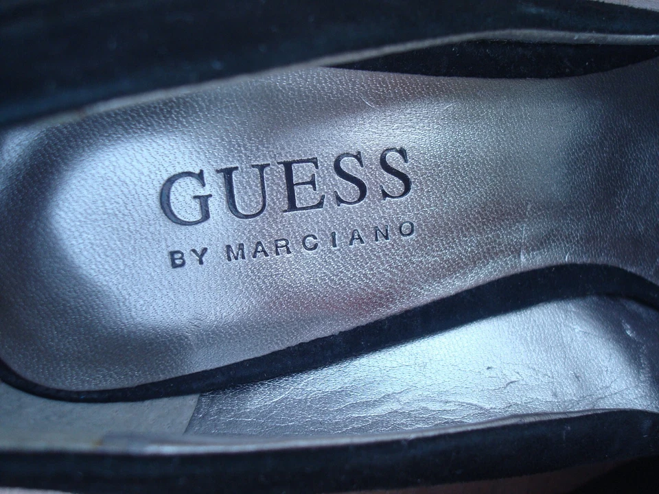 New Guess by Marciano Black Suede Women's Platform Wedges  Shoes Sz 6 M - Image 2 of 4