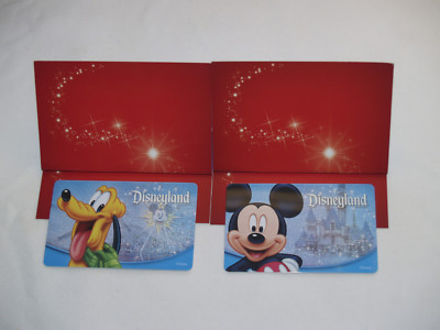 All 6 Different DISNEYLAND Passport Holiday Gift Cards 2014